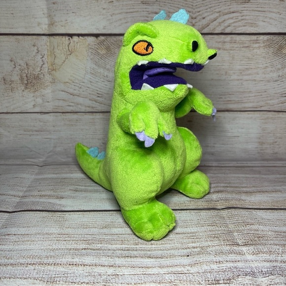 Nicktoons Rugrats Reptar 8" Stuffed Animal Plush Green Nickelodeon Viacom Nick - Picture 1 of 6